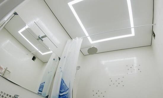 Светополосы на натяжном потолке 3 кв.м. - Ванная - Поставы